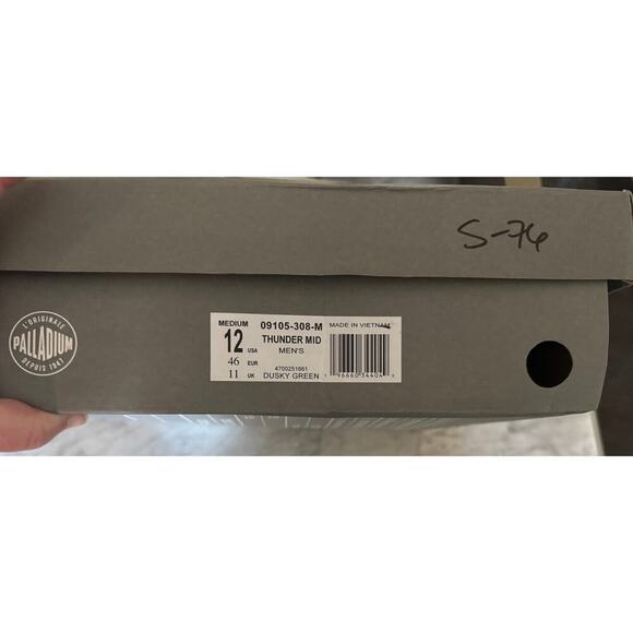 PALLADIUM Thunder Mid Boots Size Mens US 12 / Euro 46 New in Box MSRP $190 SOO - Picture 14 of 14